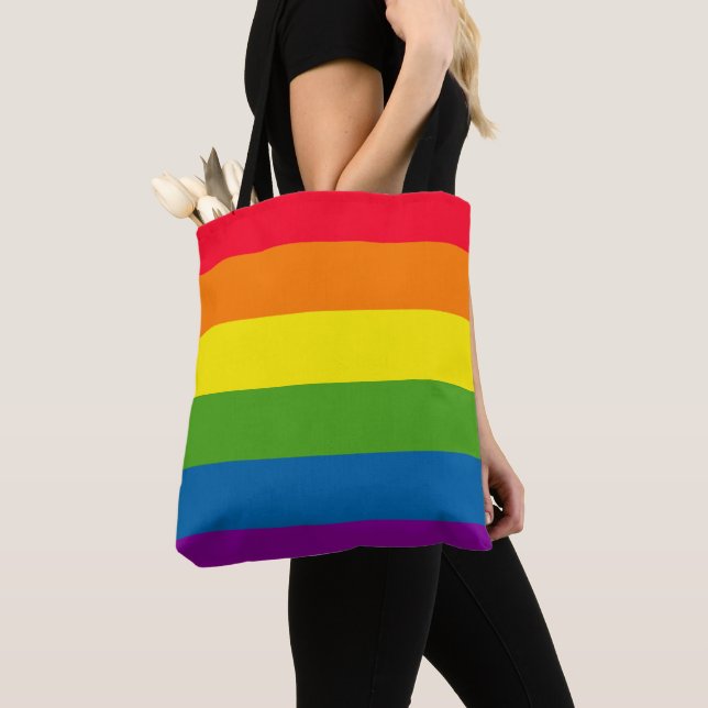 Gay Pride-Flagge (Von Nahem)