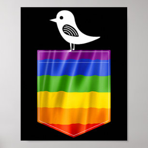 Gay Pride-Flagge Little Bird Lgbt Resist Pride Poster