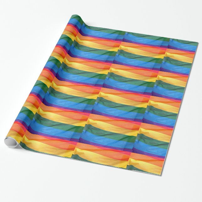 Gay Pride-Flaggen-Verpackungs-Papier Geschenkpapier (Ungerollt)