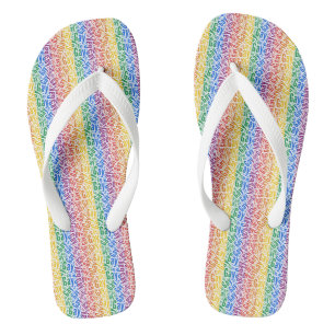 Gay Pride Flip Flops