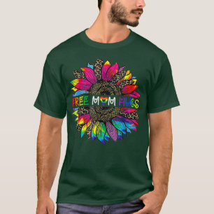 Gay Pride Freie Mama Schläger Sonnenblumen T-Shirt