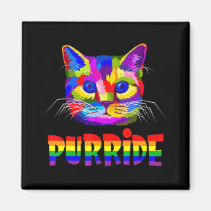 Gay Pride für Frauen LGBT Daddy Cat Geschenk Purri Magnet