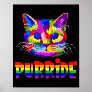 Gay Pride für Frauen LGBT Daddy Cat Geschenk Purri Poster