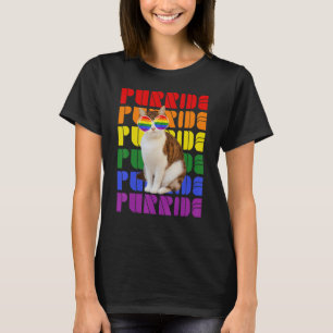 Gay Pride für Frauen Lgbt Daddy Cat Purrid T-Shirt