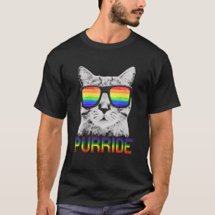 Gay Pride für Frauen Lgbt Daddy Cat Purride T-Shirt