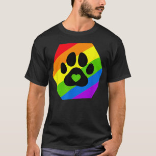 Gay Pride Furry LGBTQ-Regenbogenflagge  T-Shirt