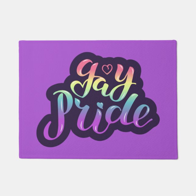 Gay Pride Fußmatte (Vorderseite)