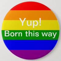 Gay Pride geboren auf diese Weise Rainbow Flag