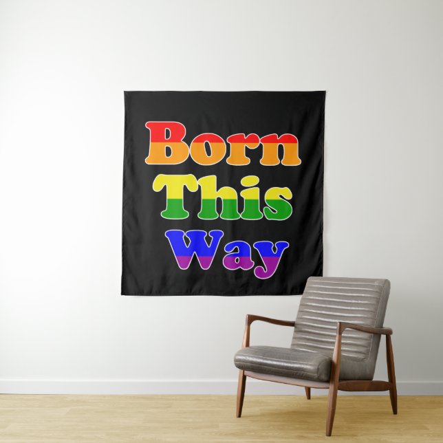 Gay Pride Geboren Wandteppich (Beispiel)