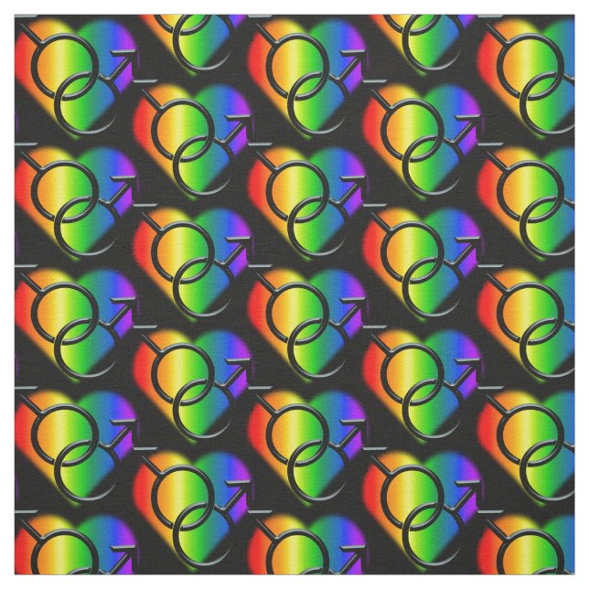 Gay Pride-Gewebe-Regenbogen-Mann-Liebe-Gewebe Stoff (Muster)