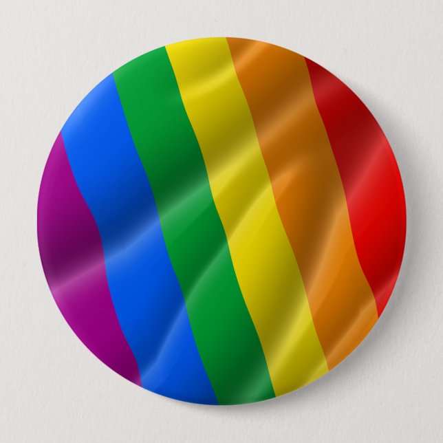 GAY PRIDE-GEWELLTE LINES DIAGONALE - STOLZ 2014 BUTTON (Vorderseite)