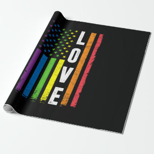 Gay Pride gibt Männern LGBT Rainbow Flag Gay Lo Geschenkpapier