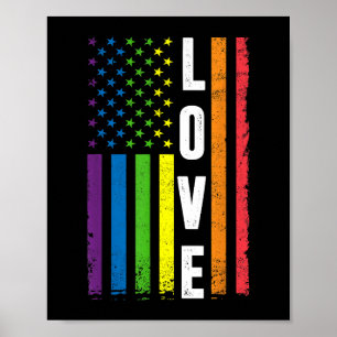 Gay Pride gibt Männern LGBT Rainbow Flag Gay Lo Poster