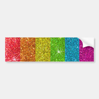 Gay Pride Glitzer Rainbow Strips LGBTQ Gleichheit Autoaufkleber