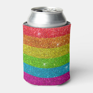 Gay Pride Glitzer Rainbow Strips LGBTQ Gleichheit Dosenkühler