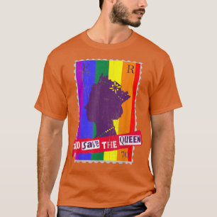 GAY PRIDE GOD RETTETE DIE QUEEN RAINBOW FLAG T-Shirt