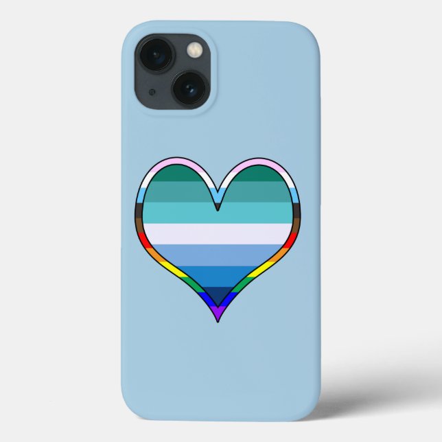 Gay Pride Heart Case-Mate iPhone Case (Rückseite)