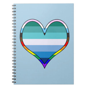 Gay Pride Heart Notebook Notizblock