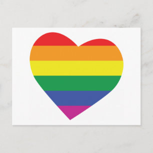Gay Pride Heart Postkarte