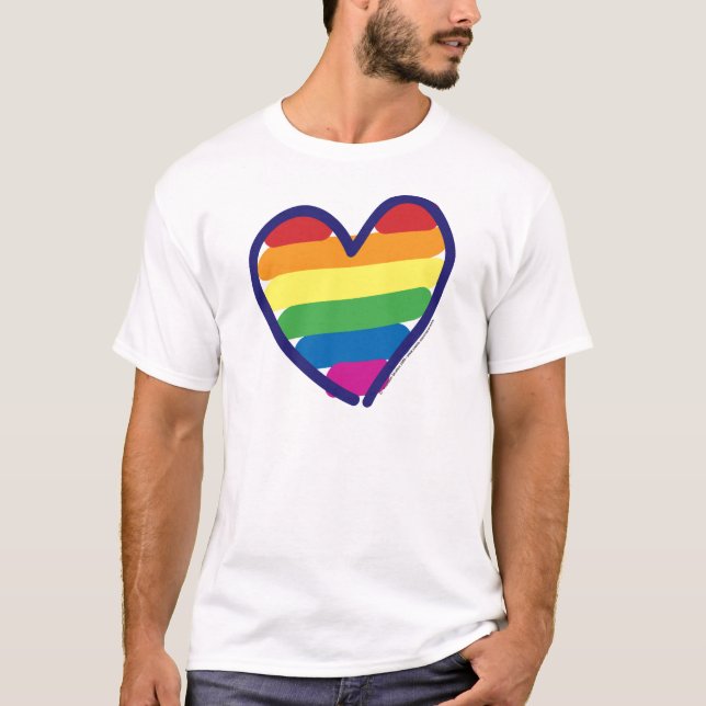 GAY-PRIDE-HERART-in-catneato T-Shirt (Vorderseite)
