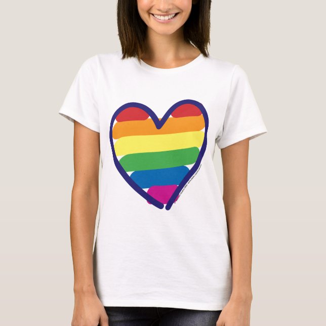 GAY-PRIDE-HERART-in-catneato T-Shirt (Vorderseite)
