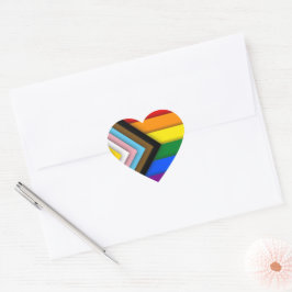 Gay Pride Herz-Aufkleber