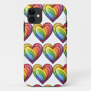 Gay Pride Herzdesign Case-Mate iPhone Hülle