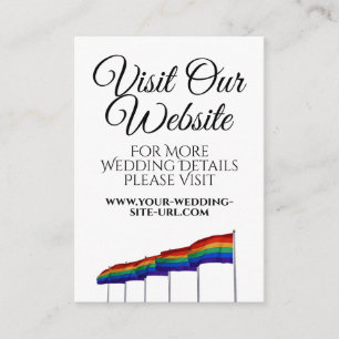 Gay Pride Hochzeit Besuchen Sie unsere Website-Abs Begleitkarte