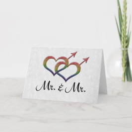 Gay Pride Interlinking Gender Symbols Karte