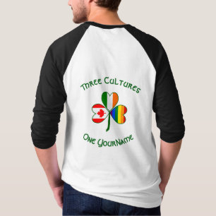 Gay Pride Ireland Canada Kleeblatt Flag personalis T-Shirt