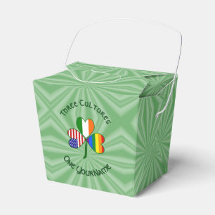 Gay Pride Irland USA Shamrock Flag Personalisiert Geschenkschachtel