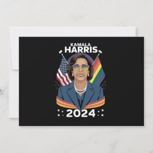 Gay Pride Kamala Harris 2024 Vizepräsident LGBTQ+ Einladung