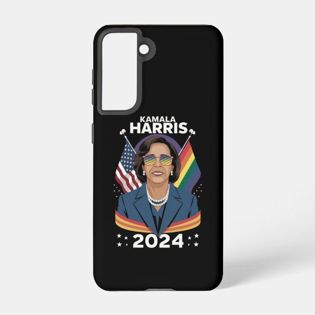 Gay Pride Kamala Harris 2024 Vizepräsident LGBTQ+ Samsung Galaxy Hülle (Rückseite)