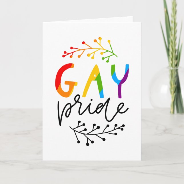 Gay Pride Karte (Vorderseite)