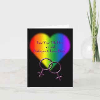 Gay Pride Karten für die Personalisierte Rainbow L