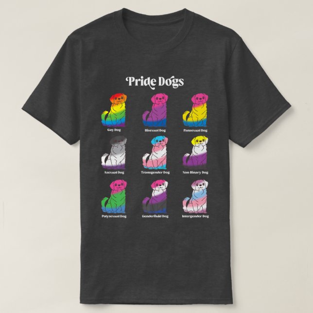 Gay Pride Kawaii Dog Anime LGBTQ Genderfluid Trans T-Shirt (Design vorne)