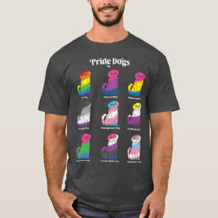Gay Pride Kawaii Dog Anime LGBTQ Genderfluid Trans T-Shirt