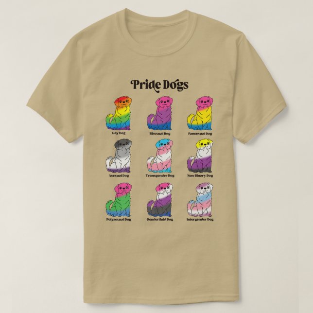 Gay Pride Kawaii Dog Anime LGBTQ Genderfluid Trans T-Shirt (Design vorne)
