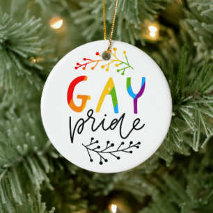 Gay Pride Keramik Ornament