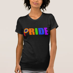 Gay Pride kühne schöne Regenbogenbriefe T-Shirt
