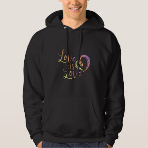Gay Pride Lesbian Rainbow Lgbt Homosexualität Lieb Hoodie