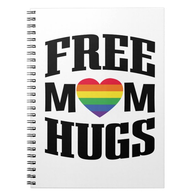 Gay Pride, LGBT Free Mama Hugs Notebook Journal Notizblock (Vorderseite)