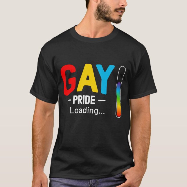 Gay Pride LGBT-Monatstransgender laden T-Shirt (Vorderseite)