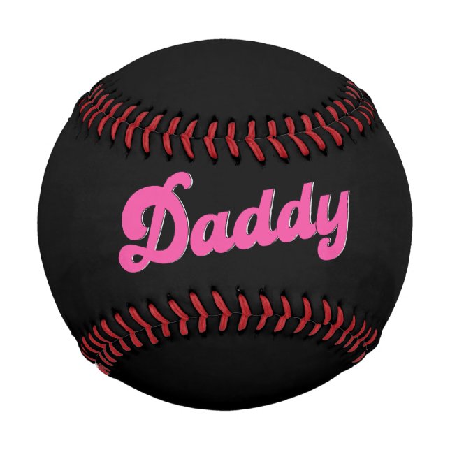 Gay Pride LGBT Pink Bear Gay Daddy Baseball (Vorderseite)