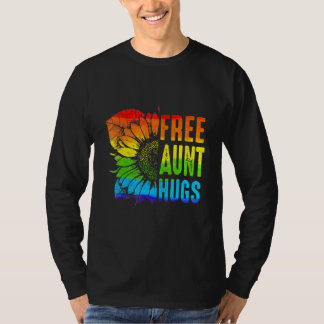 Gay Pride Lgbt Q Monat gratis Tante Hugs T-Shirt
