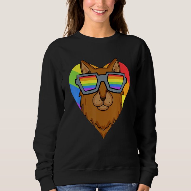 Gay Pride LGBT Rainbow - Cat Breed Somali - LGBT H Sweatshirt (Vorderseite)