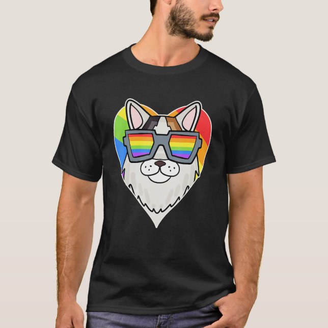 Gay Pride LGBT Rainbow - Cat Breed Turkish Van - L T-Shirt (Vorderseite)
