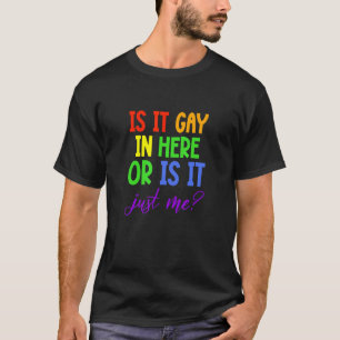 Gay Pride LGBT Rainbow ist es hier schwul oder ist T-Shirt