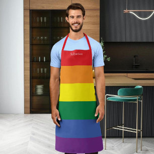 Gay Pride LGBT Rainbow Personalisiert Schürze