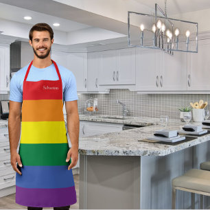 Gay Pride LGBT Rainbow Personalisiert Schürze